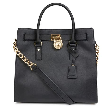 michael kors black saffiano leather tote